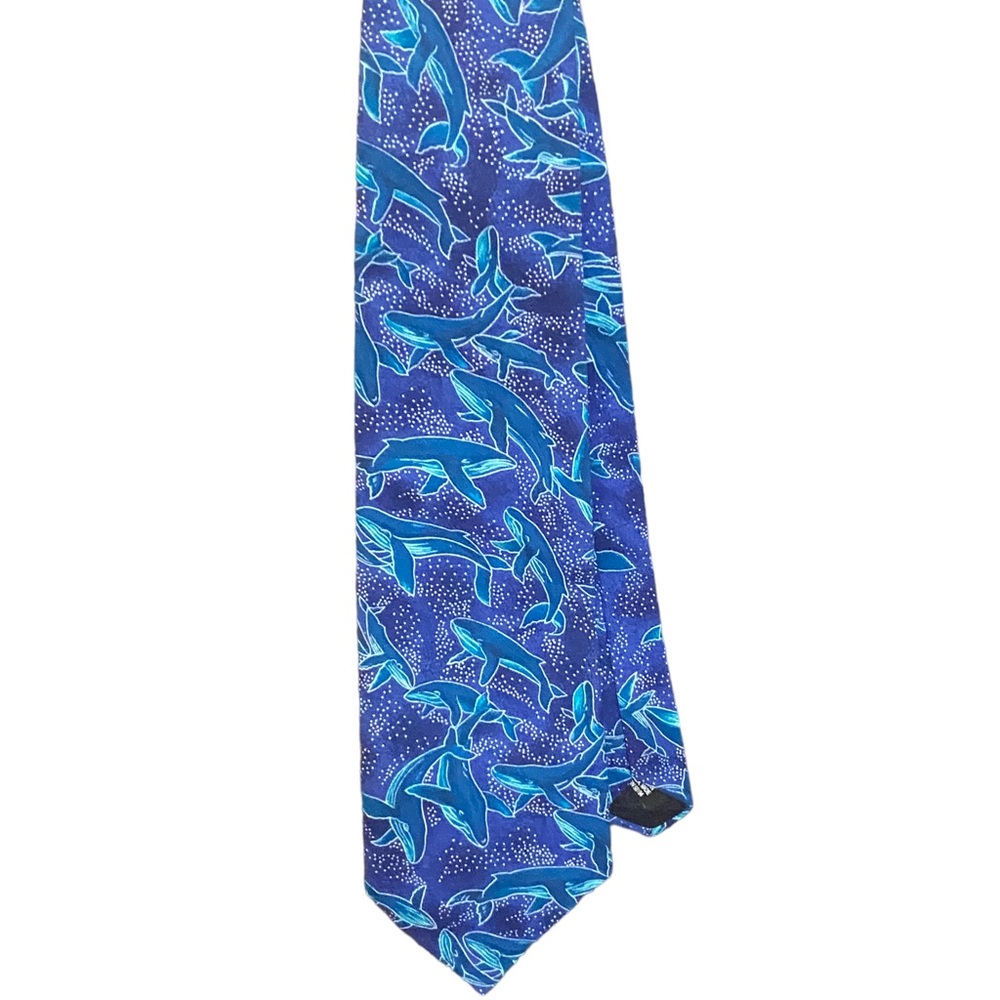 D’em Crazy Whale Tie 100% Cotton
